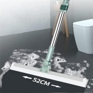 Multipurpose Silicone Wiper Broom | Extendable Magic Squeegee with 180° Rotating Head | Anti-Static Floor Cleaner for Pet Hair, Water & Dust Removal | Adjustable Telescopic Wiper for Tiles, Bathroom & Window Glass - Image 2